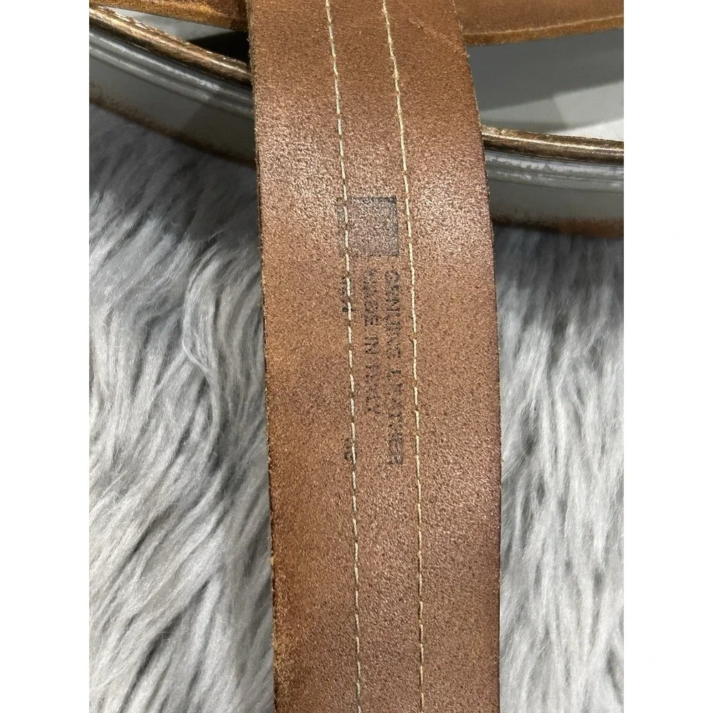 GAP‎ Men's Brown Genuine Leather Belt Made In Italy 39